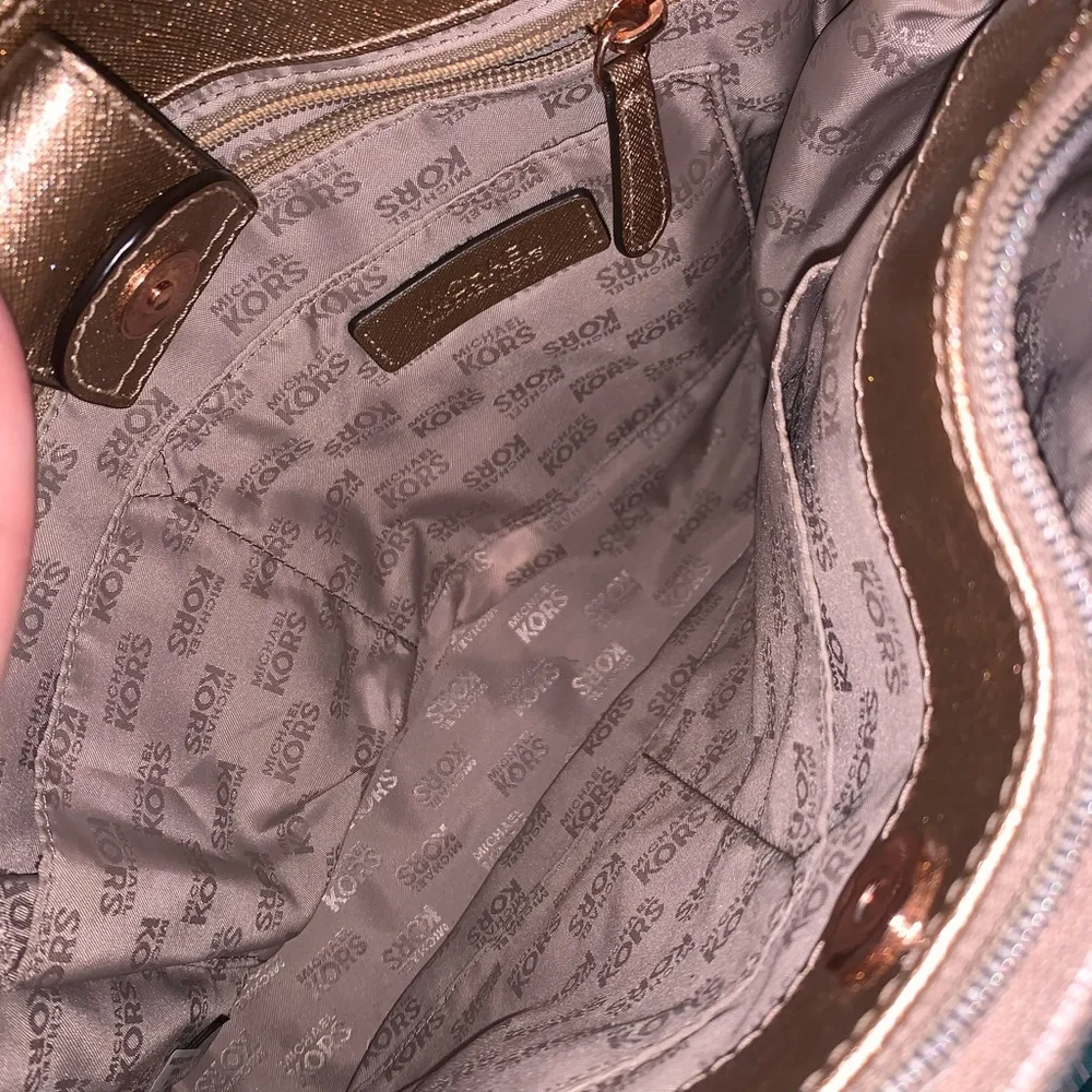 Michael Kors Rose Gold Purse - Picture 4 of 5